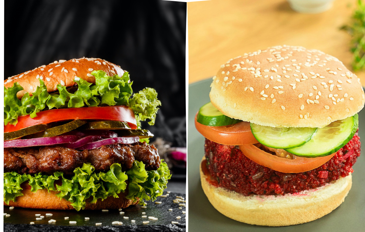 Dzień Burgera – zdjęcia dwóch różnych burgerów