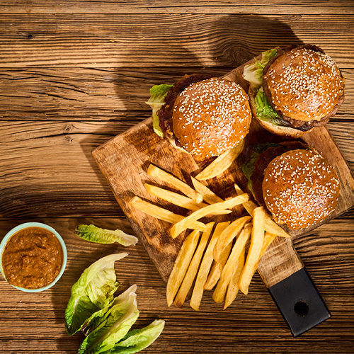 Mini burgery z indyka i domowy ketchup dla dzieci