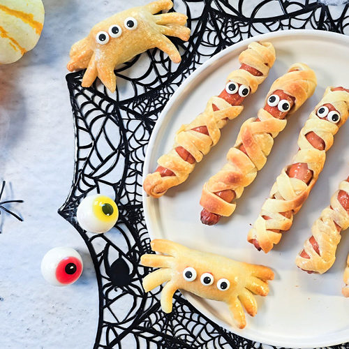 Parówki halloween