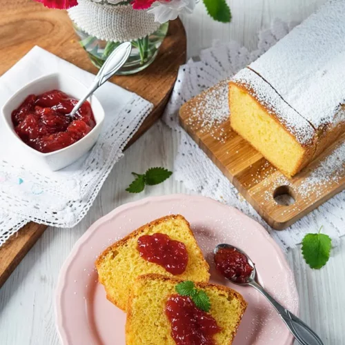 Babka poznańska z dżemem