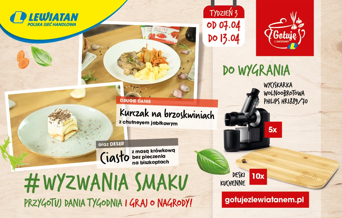 Kurczak na brzoskwiniach i Ciasto krówka bez pieczenia