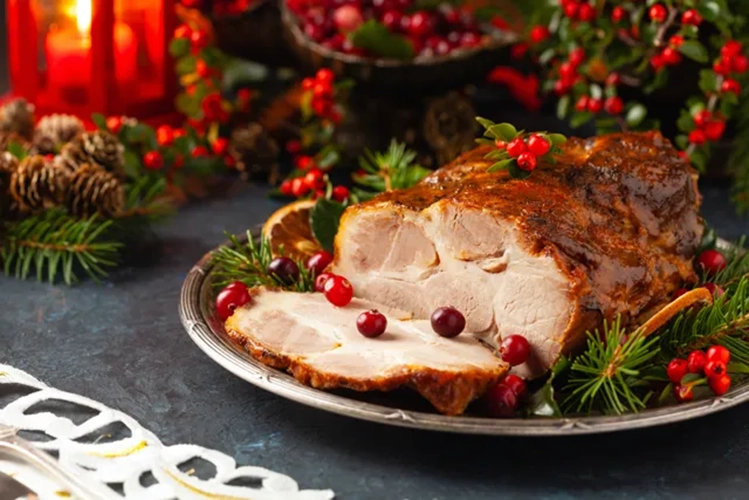 Pieczona karkówka z pomidorową glazurą