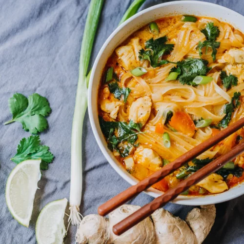 Tajska zupa z czerwonym curry