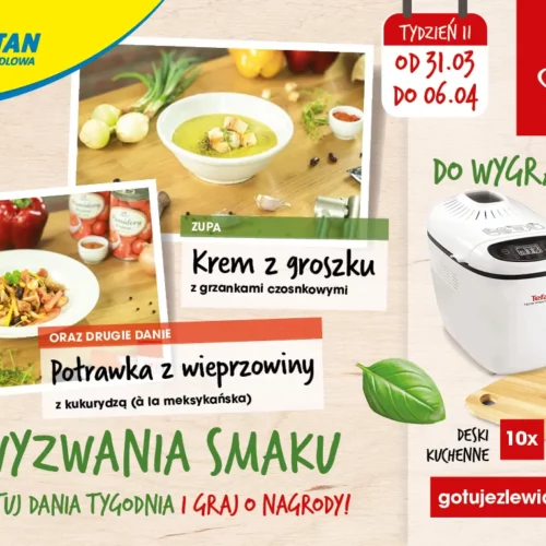 Zupa krem z groszku i Potrawka à la meksykańska